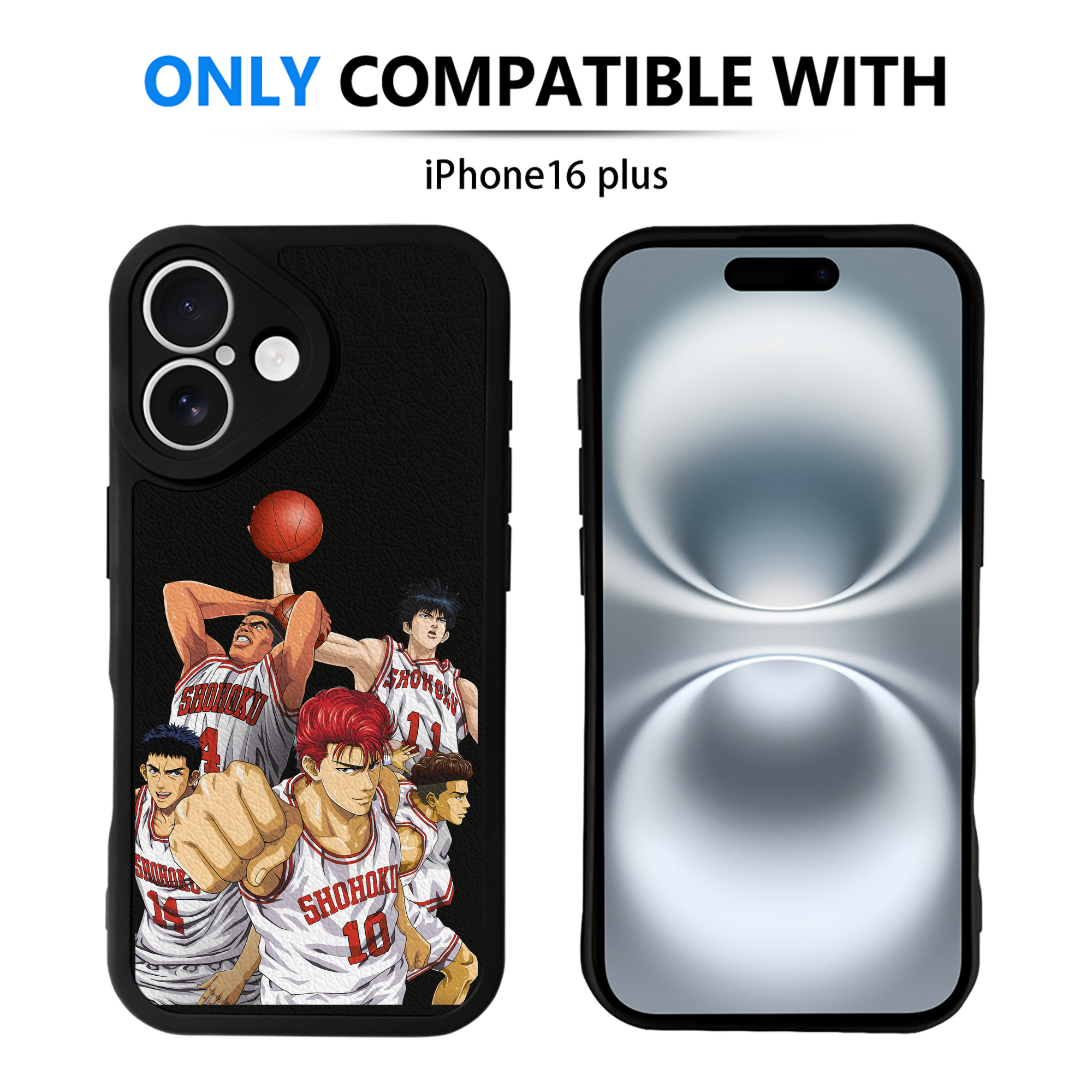（画像用） SLAM DUNK／スラムダンク 【iPhone 16シリーズ対応】シリコンスマホケース（レザー調） 材質：シリコン